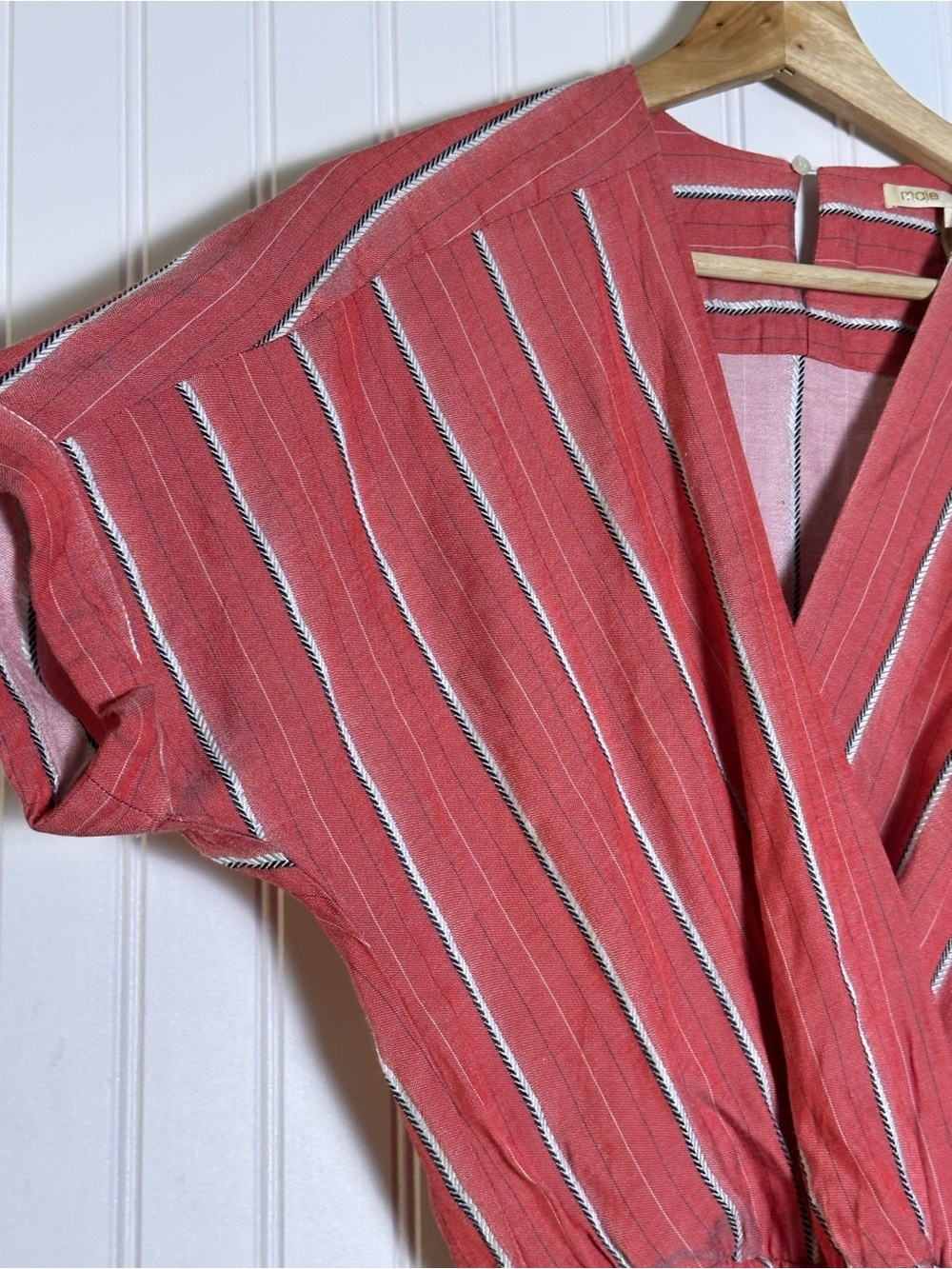 Maje striped jumpsuit size 34 Pandoki or Pando style relaxed, bohemian-chic - Picture 6 of 11